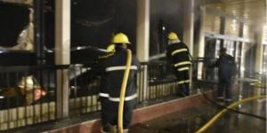 الدفاع المدنى يعلن السيطرة على حريق معمل الأصباغ فى بغداد