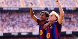 فالنسيا ضد برشلونة.. البارسا يضرب بثنائية فى الشوط الأول وإصابة جارسيا