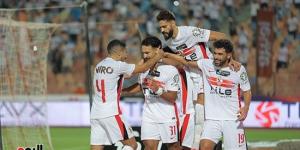 أحمد شريف يحرز الهدف الثانى للزمالك فى مرمى أبو قير للأسمدة