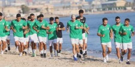 المصرى يختتم معسكره ببورفؤاد بعد تدريبات الشاطئ والجيم