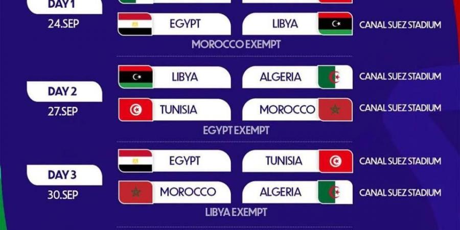مواعيد مباريات منتخب مصر للشباب في تصفيات شمال إفريقيا تحت 20 سنة