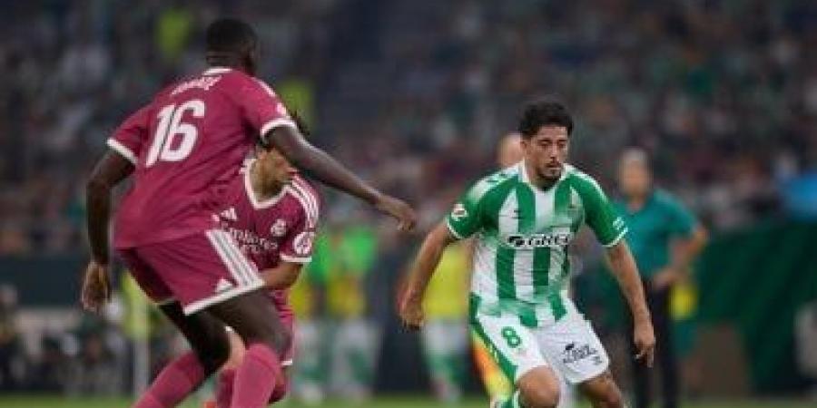 ريال بيتيس يخطف الفوز على ريال مدريد بهدف نظيف في الدوري الإسباني