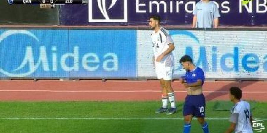 تعادل سلبي بين زد والقناة في الشوط الأول بالدوري وطرد محمد شوقى