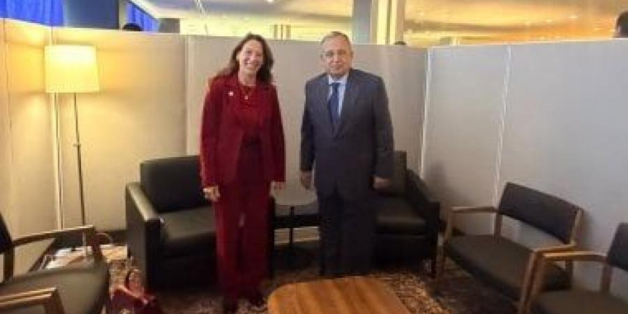 نبيل فهمي يبحث مع مسؤولة أممية تعزيز حماية الأطفال في مناطق النزاعات المسلحة