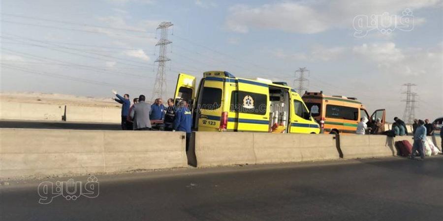 وفاة طفل وإصابة آخرين بحادث تصادم ميكروباص أمام كوبري عياش بالمحلة
