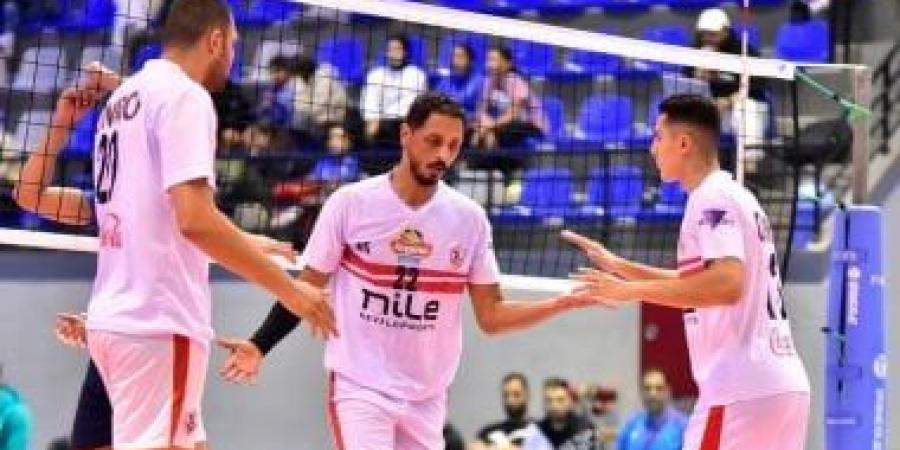 الزمالك أمام شباب الريان القطرى ببطولة بني ياس الدولية للطائرة